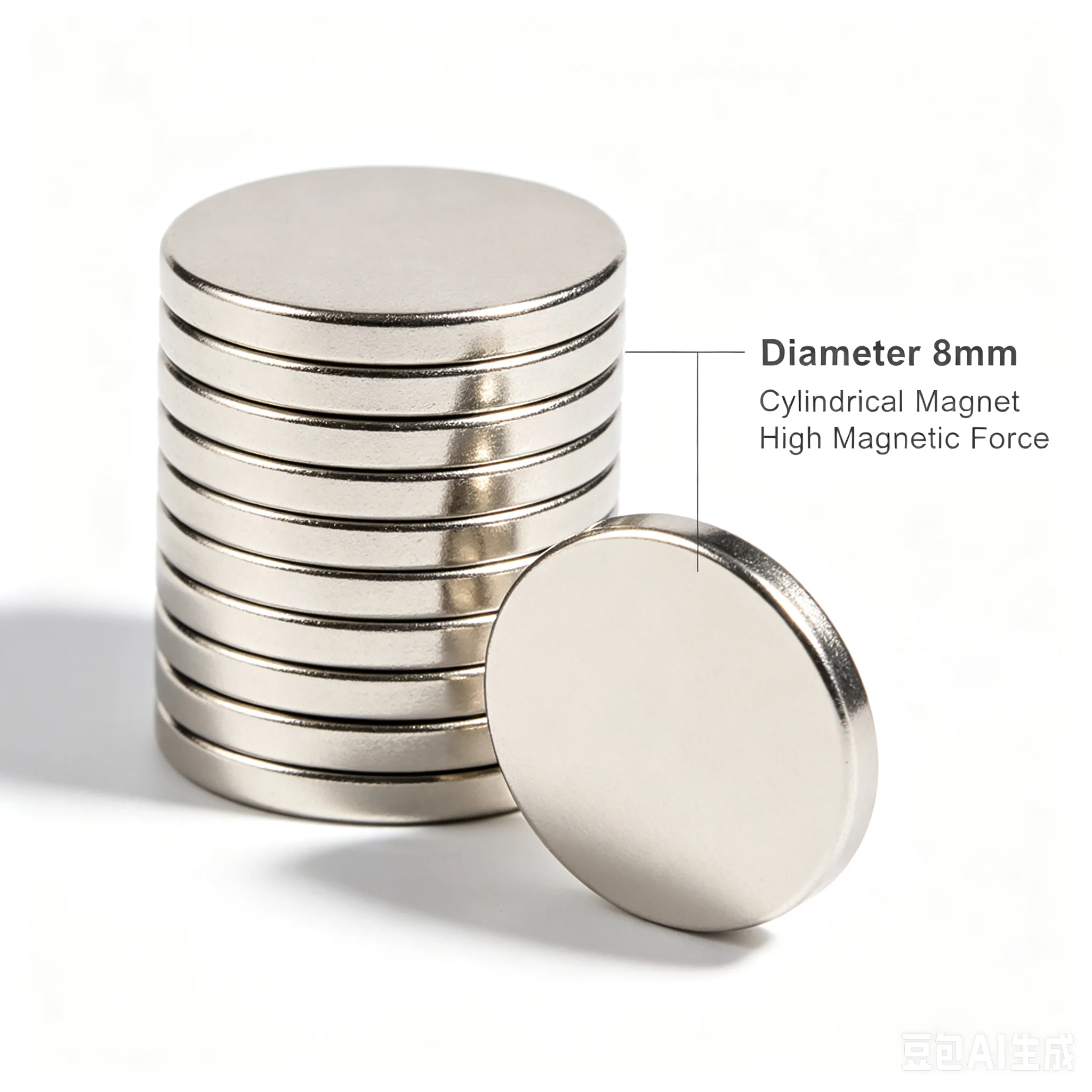 10pcs/lot High-Temperature Diameter 8mm Series High-Strength Samarium-Cobalt Round Magnetic stud Resistant up to 350°C