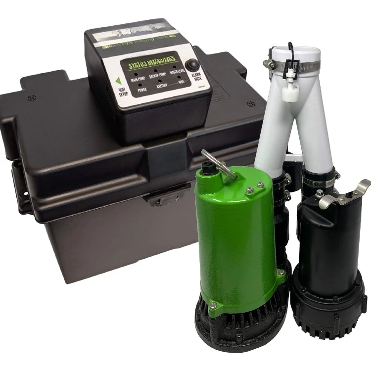 Pre-Assembled SmartPump Combination Wi-Fi Connected 1/2HP Primary Sump Pump and 12V Battery Backup Sump Pump