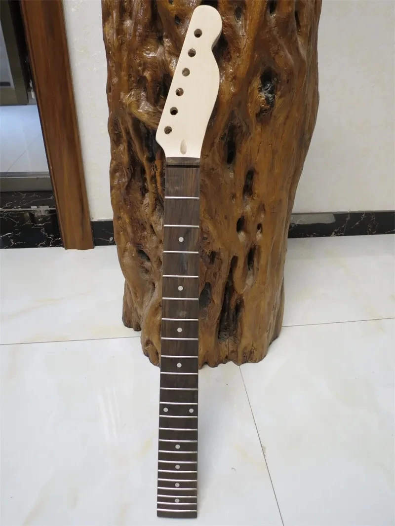 DIY unfinished 22 Frets electric guitar head neck Maple Telecaster Replacement Neck with Rosewood Fingerboard new