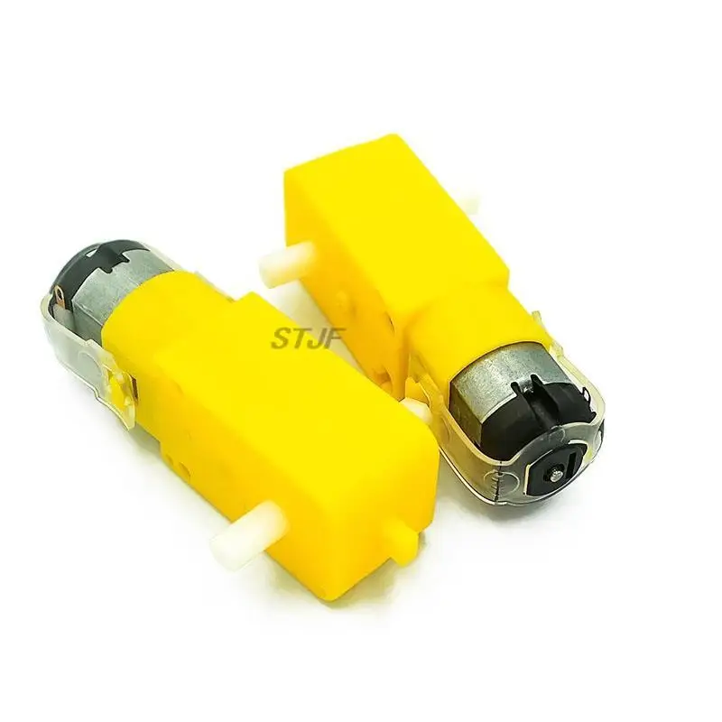 Smart car chassis Robot tire + DC gear motor set Wheel Motor TT Motor DC3V-6V geared motor Rubber wheel