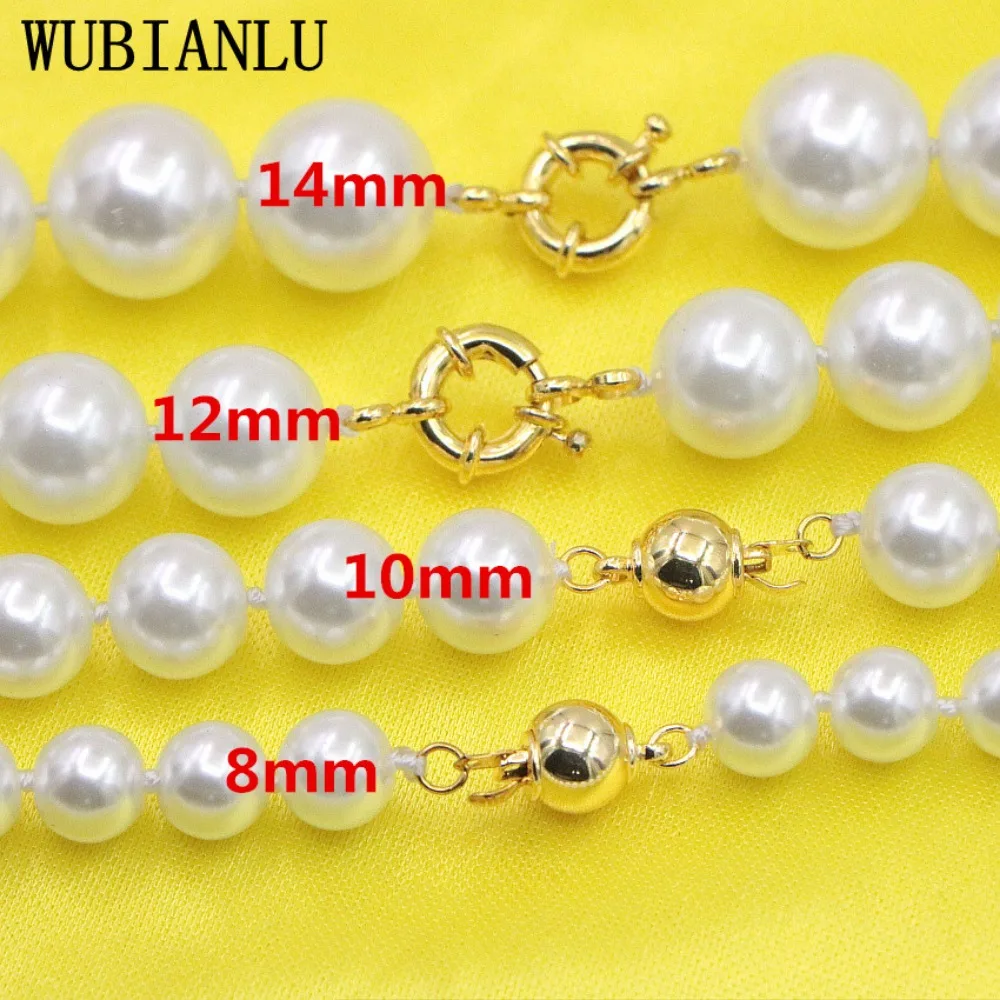 New Charming Women 8-12mm White Akoya Cultured Shell Pearl Necklace Earring Aet Jewelry Wholesale And Retal