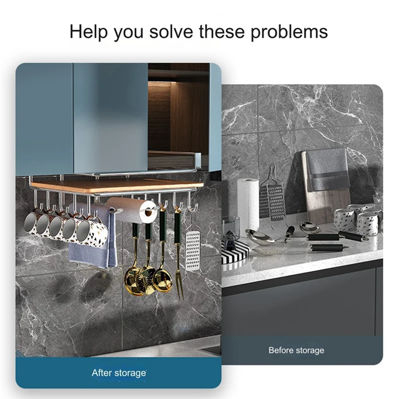 Abwr-sob o armário placa de corte titular de aço inoxidável polido placa de corte rack punch-livre placa de corte cabide