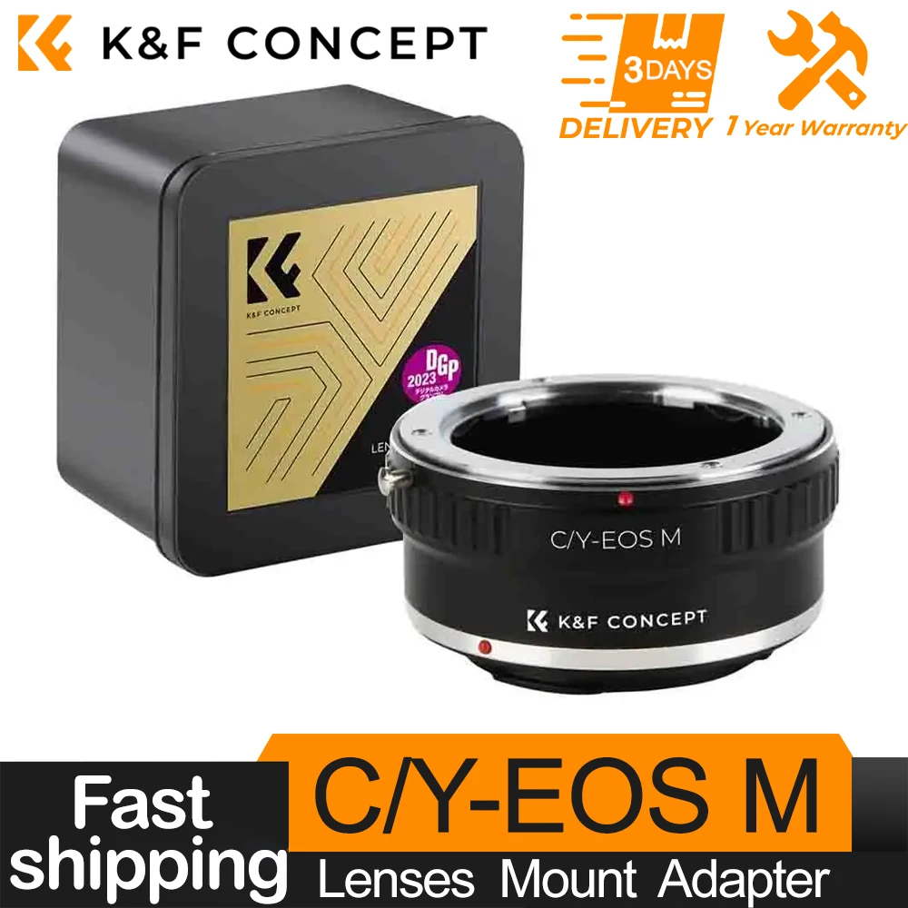 

K&F Concept Mount Adapter for Contax Yashica Lense to Canon EOS M Camera Port for Canon EOS M M2 M3 M5 M6 M10 M100 Mount Adapter