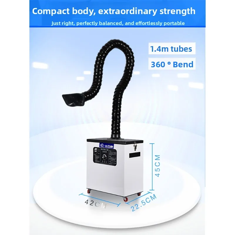 Penyedot Asap Las Portabel Pembersih Asap Penanda Laser Pengumpul Debu Ringkas