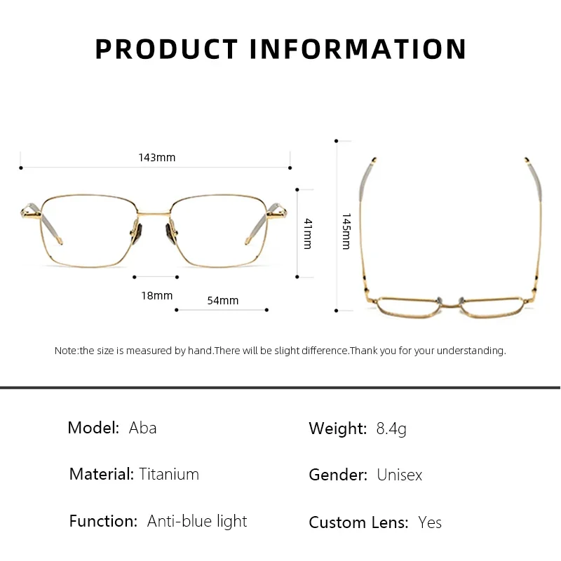 SZTZX Korean Style Trend Pure Titanium Prescription Glasses Women Men Blue Light Ray Reading Glasses Photochromic Myopia Eyewear