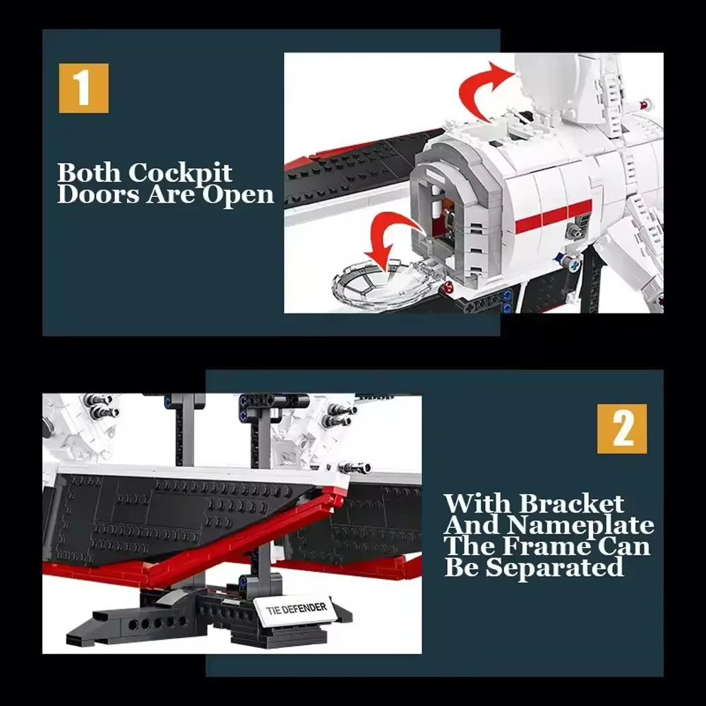 Technical Space attack vehicle Fighter Building Blocks Toys Set 1664pcs Decor Perfect Christmas Birthday Gifts For Friends