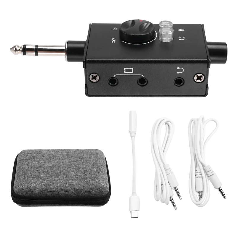 DJ Console Mixer Live Streaming Adapter,Output Devices For Smartphones,Laptops,PC Etc For Conversation,Karaoke,Recording-A38R