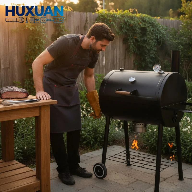 Stainless Steel Oven  Accurate Dual Temp Display Stable Base For Baking Grilling BBQ