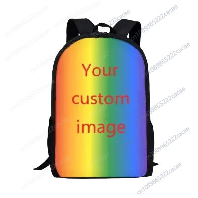 Personalized custom pattern student backpack girls backpack travel bag schoolbag support picture customization