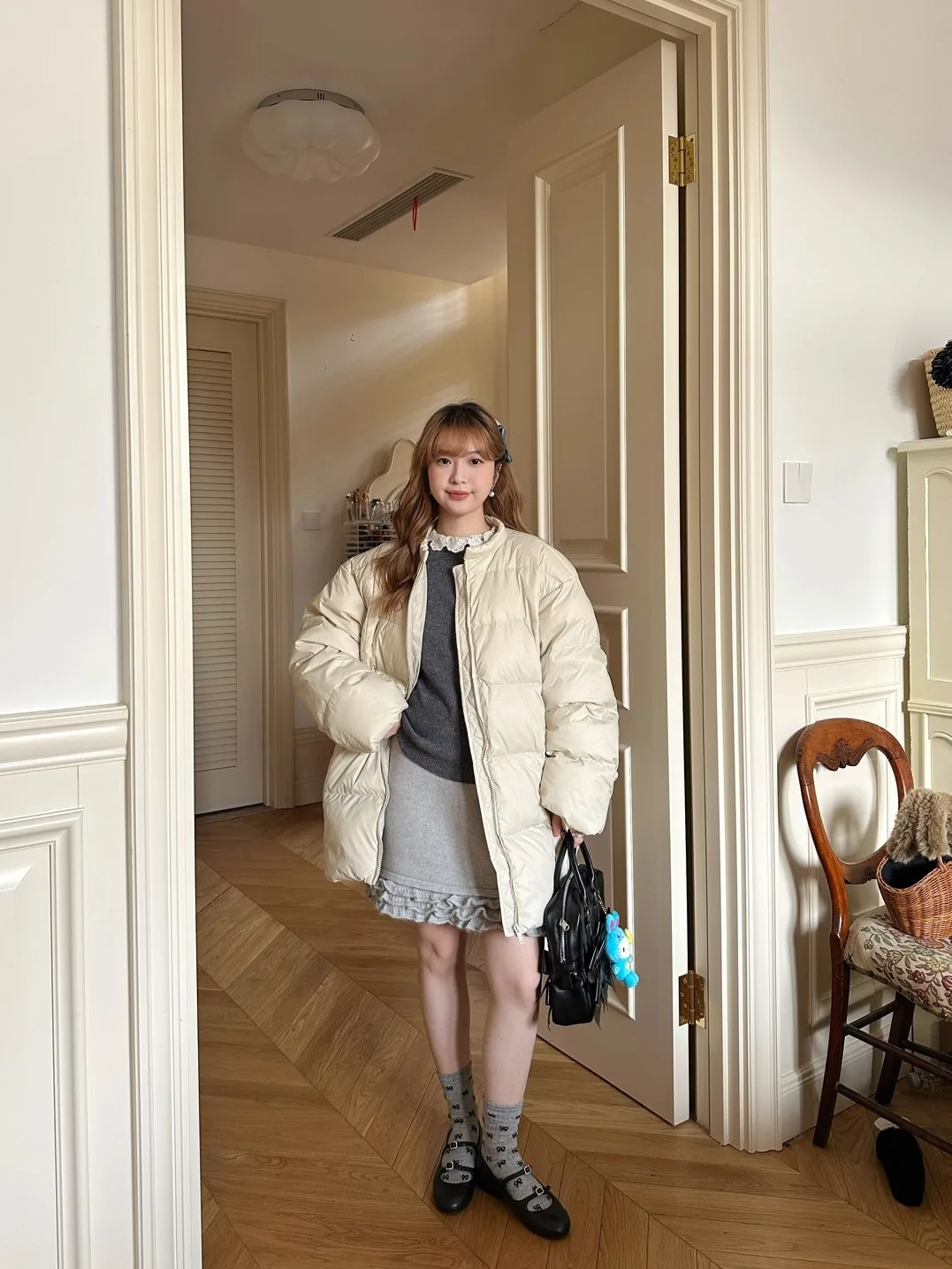 

Утепленное пальто ReallyWhy Quali Long Casual Commuter Friendly 90 White Du down Jaet на молнии, четыре цвета, для комфорта и тепла