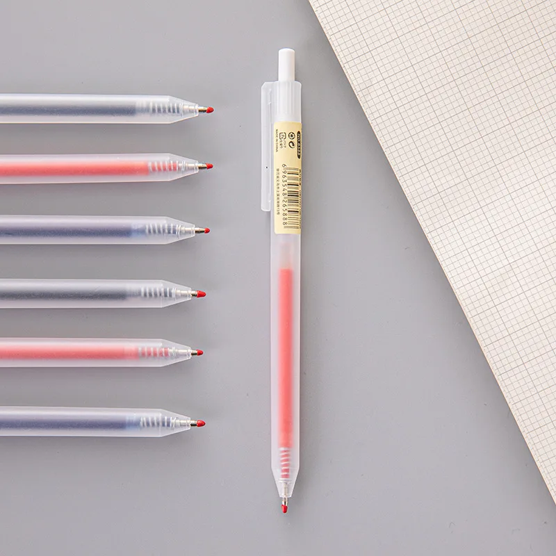 6/10Pcs 0.5mm Retractable Gel Pens Set Black/blue Ink Ballpoint Writing Office Business Signature School Supplies Stationery