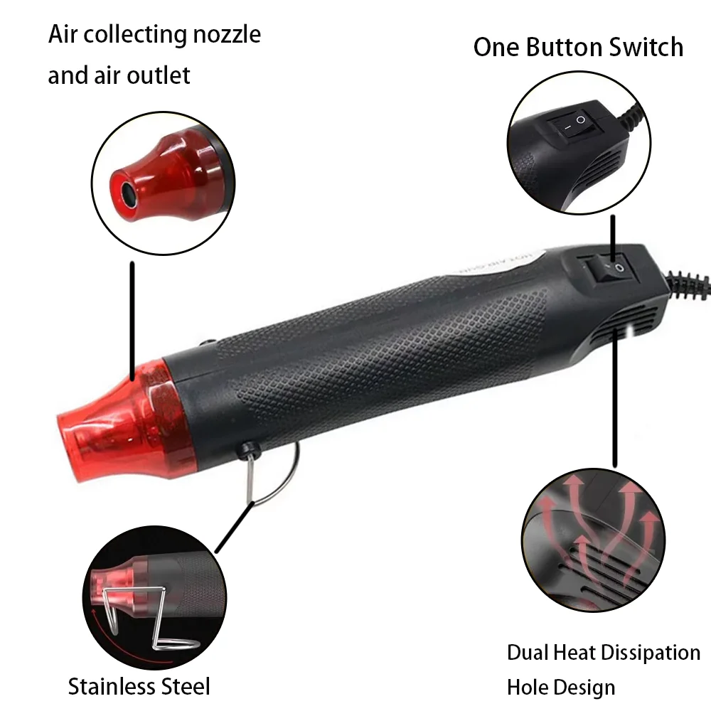 220/110 В фен DIY инструмент термоэлектрический электроинструмент мини-паяльник температуры ремесленный вентилятор с поддержкой термоусадочного сиденья