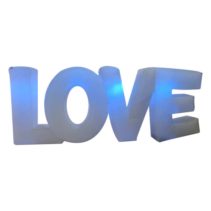 

Romantic Giant Inflatable LOVE Letter With LED Lights for Wedding Party Event Stage Valentine's Day Decoration