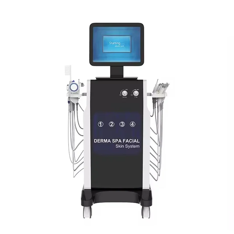 التكنولوجيا السوداء 15 في 1 آلة تقشير الوجه المائية تقشير المياه التطهير العميق شد الوجه مكافحة الشيخوخة جهاز التجميل