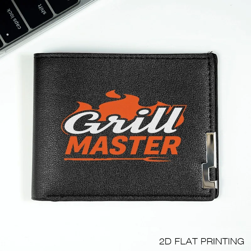 محفظة Grill Master Premium من جلد البولي يوريثان بتصميم بسيط للرجال خفيفة الوزن ومتينة للاستخدام اليومي