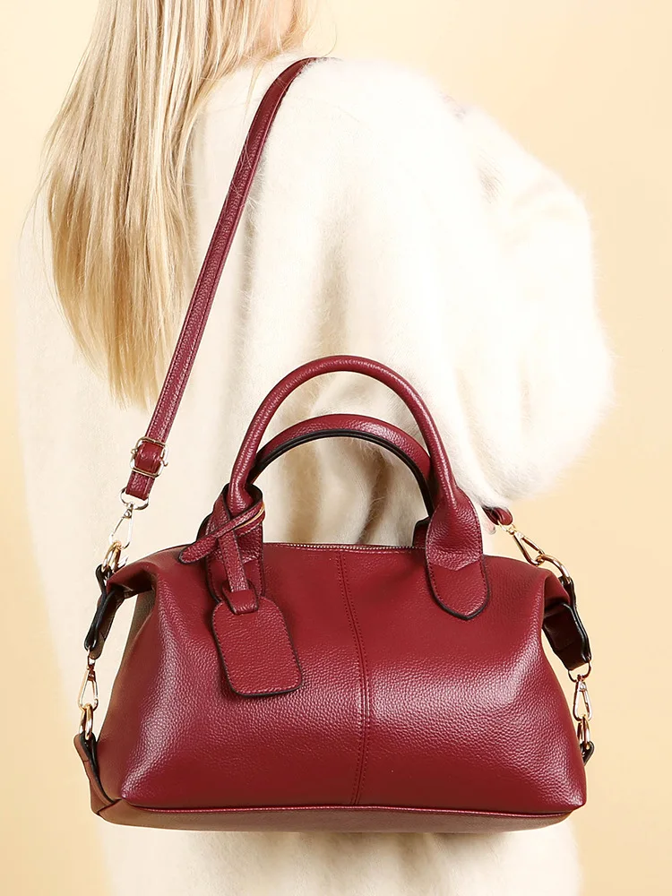 Fashion Tote Bags for Women Luxury Handbag Female Large Capacity Double Layered Pockets Shoulder Messenger Bag with PU Pendant