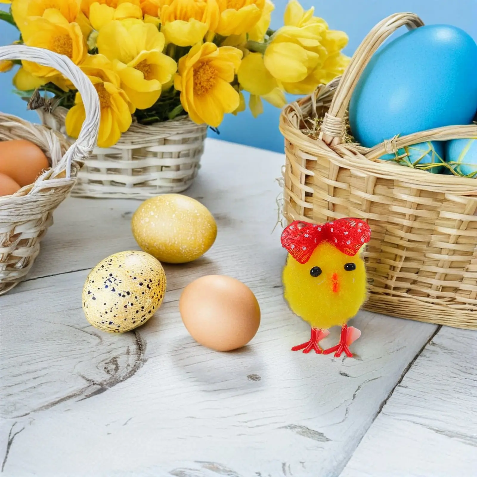 

24Pcs Mini Chicks Realistic Easter Chicken Decorations Soft Chick Decorations for Spring Kids Crafts Easter Party Favor