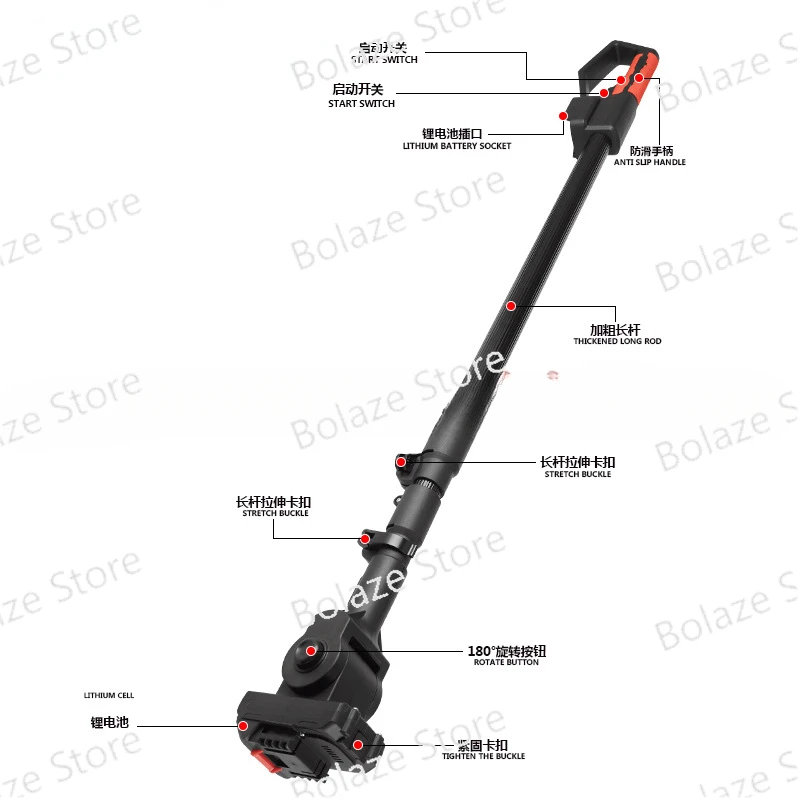 Lengthening Bar High Altitude Pruning Shear Branches Retractable Household Multi-Function   Pole or Saw Optional