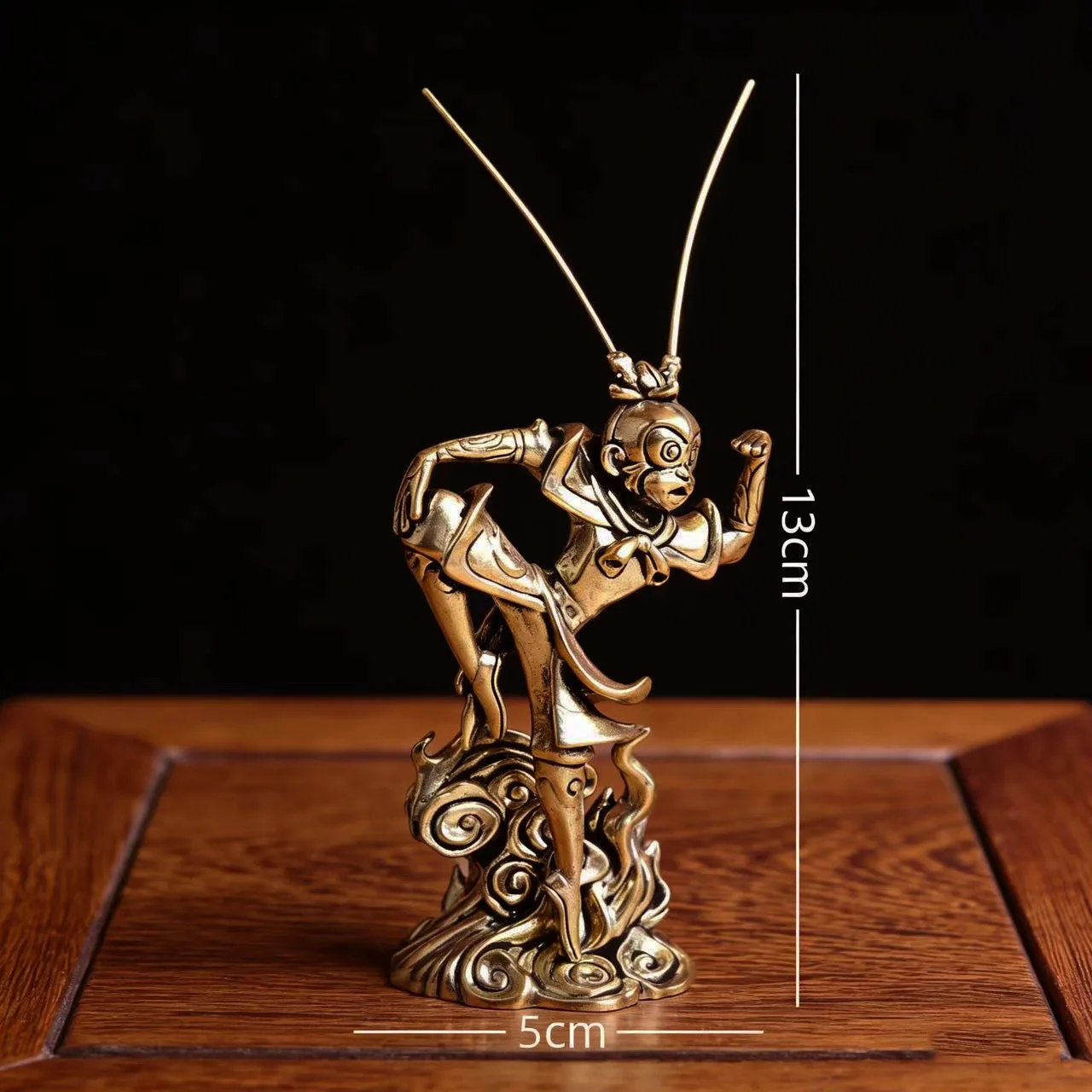 Pure Copper Cartoon Image Figure Monkey King Sun Wukong ornament bronze crafts m648