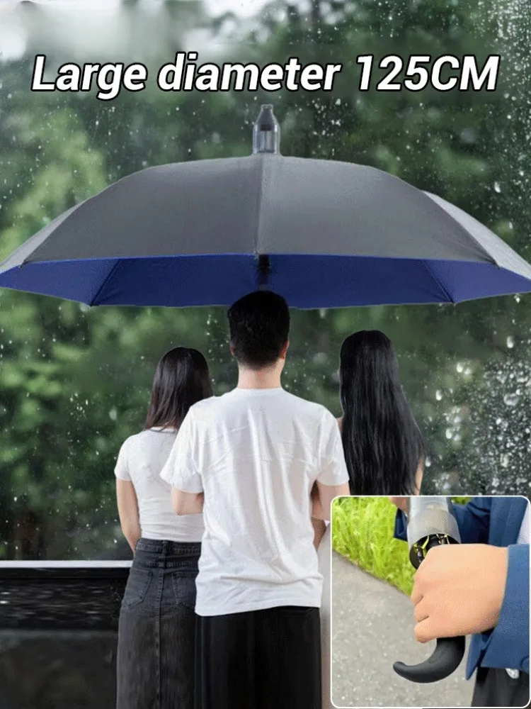 Double-Layer Weather-Proof Umbrella Self-Retractable Extra Large Umbrella With Waterproof Cover