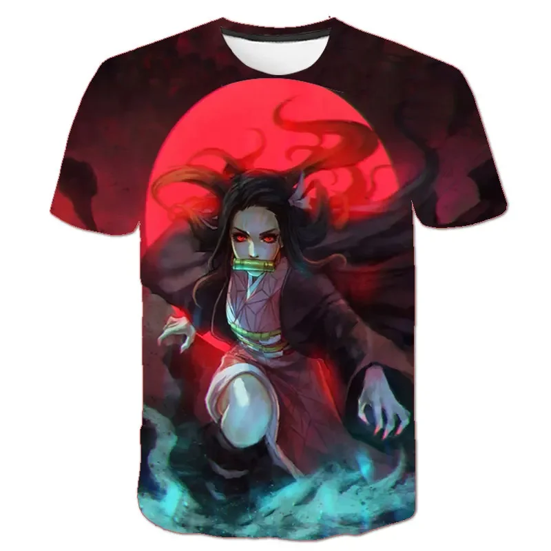 Heißes Anime Dämonen töter rengoku kyoujurou 3d bedrucktes T-Shirt für Männer und Frauen Sommer mode Jungen Mädchen Unisex Kinder kleidung