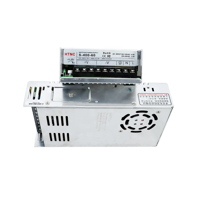 Adaptor Daya HLTNC Switch Power Supply AC DC 350w 24V 14.6A untuk Driver Motor Nema23 57 DM542 Open Loop HBS57 Close Loop Kits untuk CNC