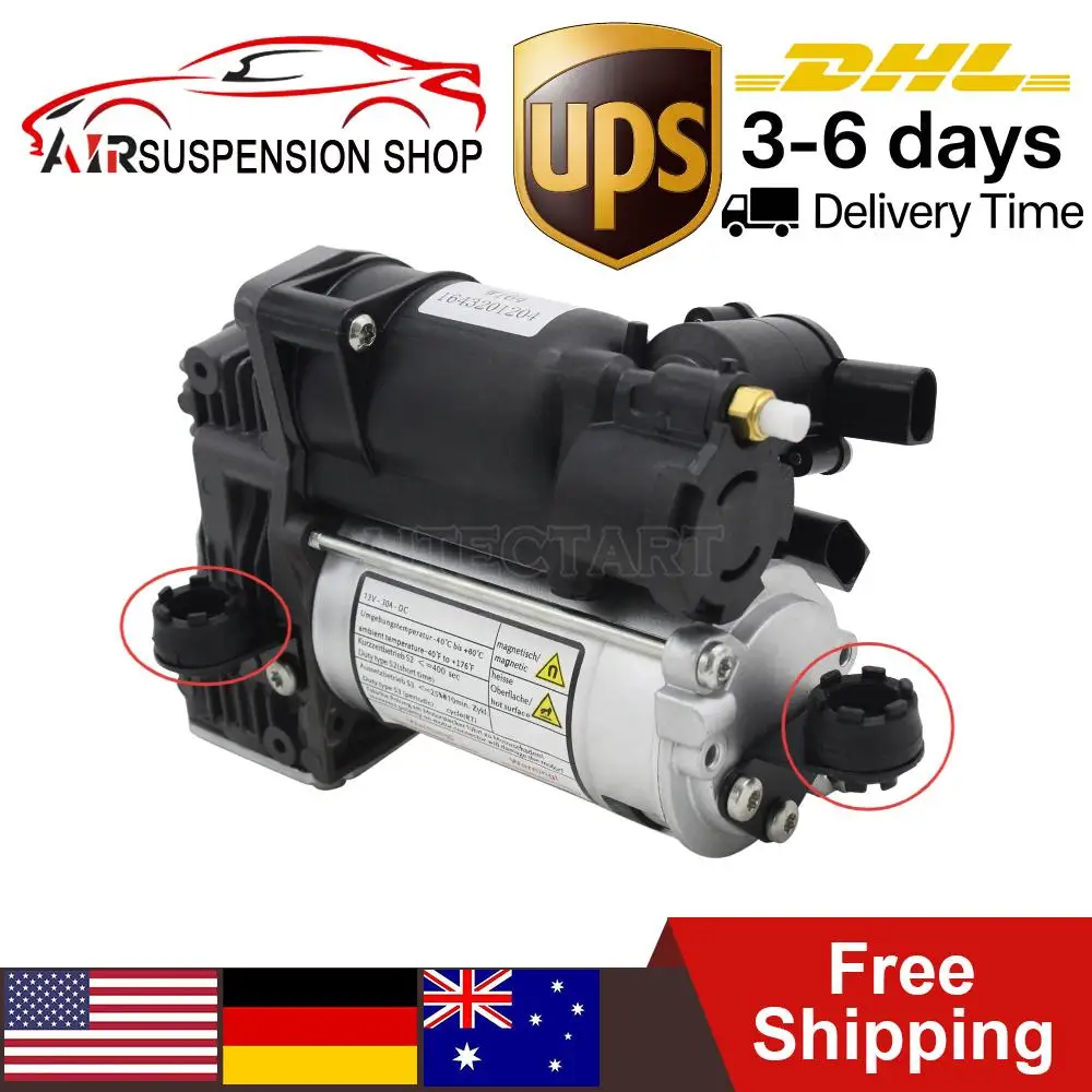 

Air Suspension Compressor Pump w/ Bracket Bushing For Mercedes W164 X164 GL450 GL550 1643201204 A1643201204 High Quality New