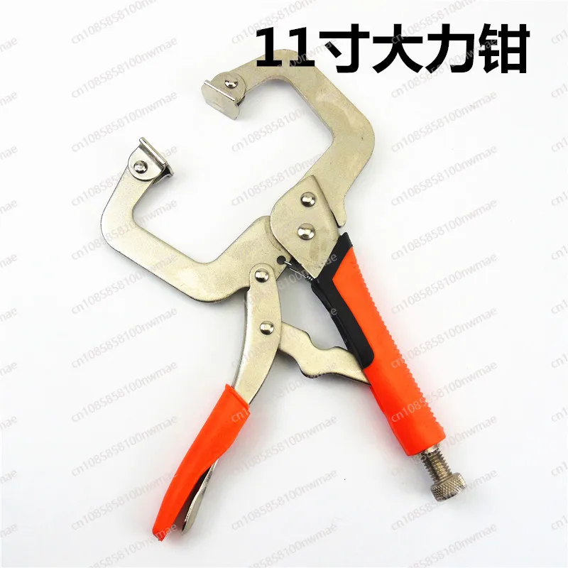 Powerful pliers multi-functional universal industrial grade c-type pressure pliers clamp tool 11 inch woodworking fixed pliers - view 3