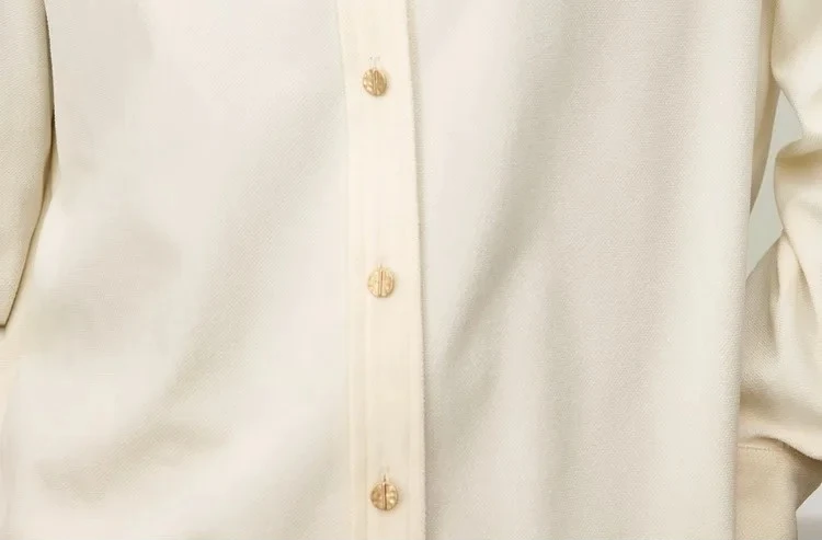SENTUBILA Damen Cordhemden 2026 Herbst Elegante Arbeitsbluse Einfarbiges Langarmhemd Oberteil 161CA6486X – Detail 16
