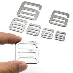 Stainless Steel Square Buckle Adjustment Clasp Tri-glide 