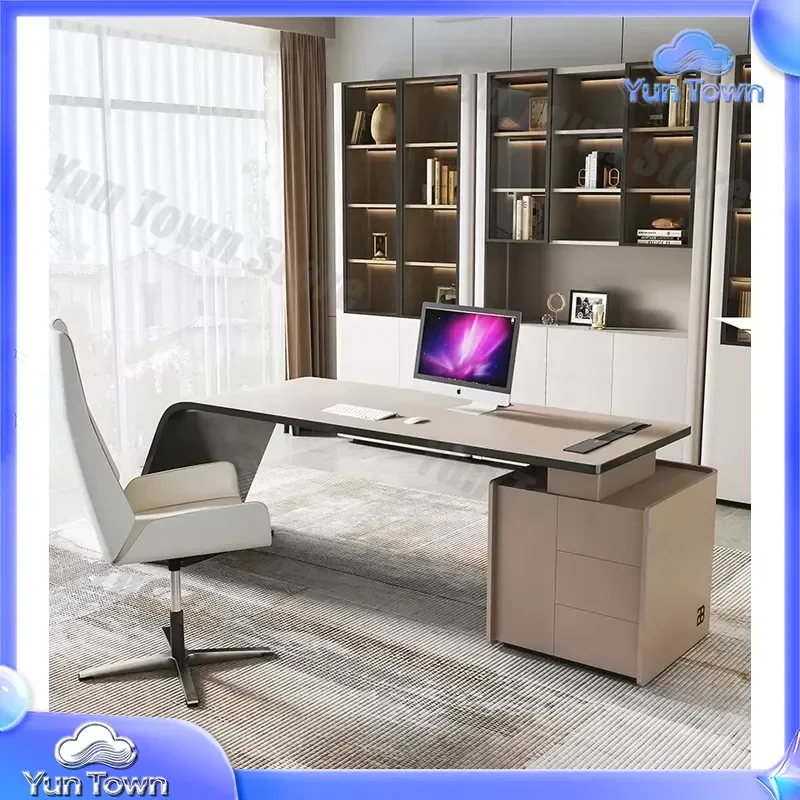 2026 Office Desk for Home and Office Escritorio de Oficina Executive Boss Luxury Desk Strong Modern Furniture Design Home