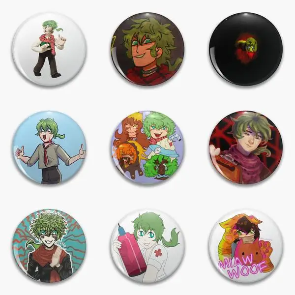 Yttd Midori With Gun Idk Sara Kinda Sus Catboy To Soft Button Pin Customizable Badge Hat Cute Women Metal Decor Collar Funny