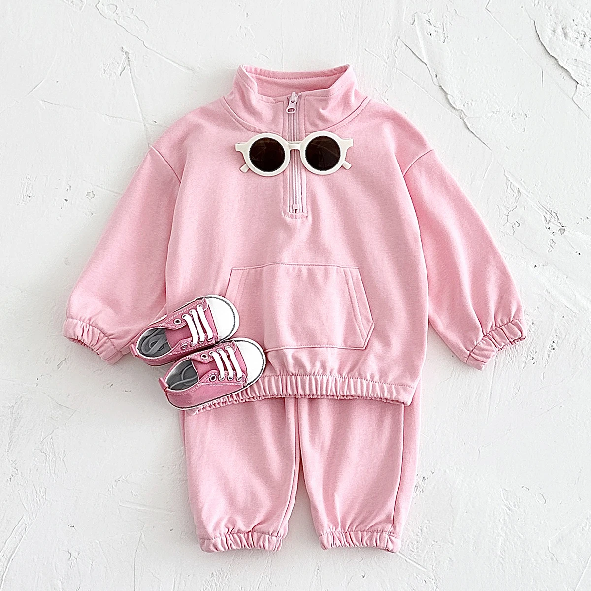 2024 Frühling Herbst neue Kleinkind Jungen Sweatshirt Hosen Kleidung 2 stücke Neugeborenes Baby 0-4y Jungen Mädchen Baby kleidung setzt Baumwolle