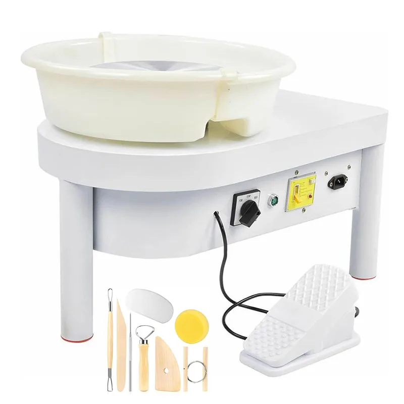 Applicable to Meihui Art 9.8 Inch Wheel Electric Adjustable Foot Pedal Detachable Basin Pottery Wheel Forming Machine