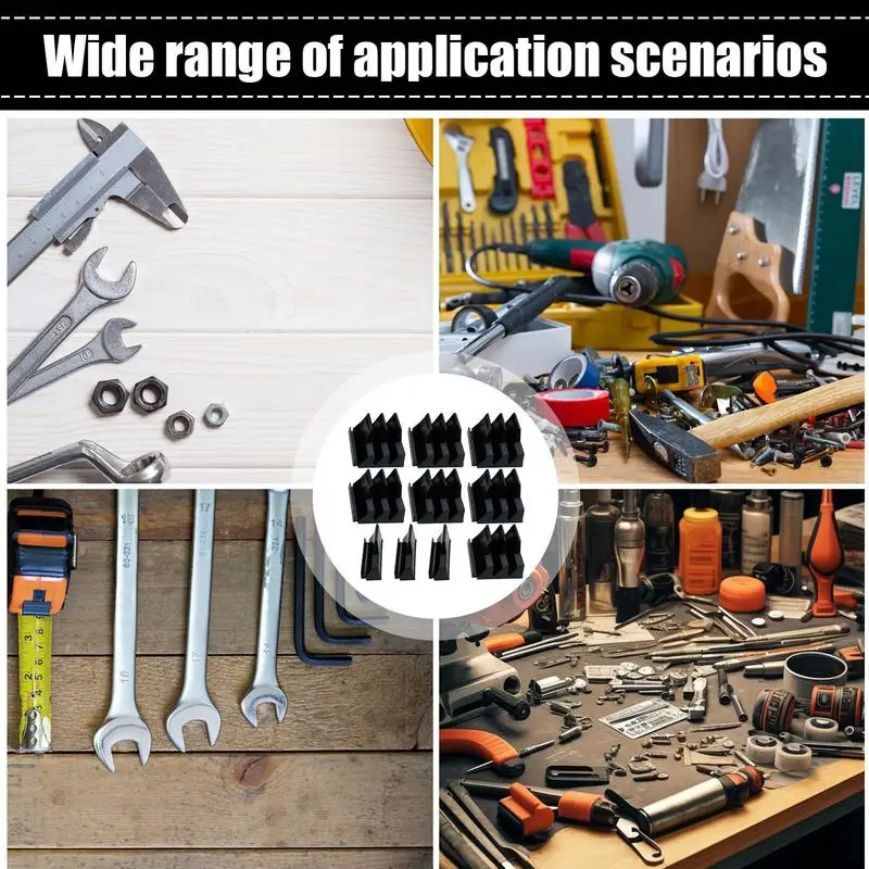 Magnetic Wrench Organizer Rack for Toolbox Wrench Holder Space-Saving Design Holds Up to 23 Wrench Rack Tool Trays Shelf