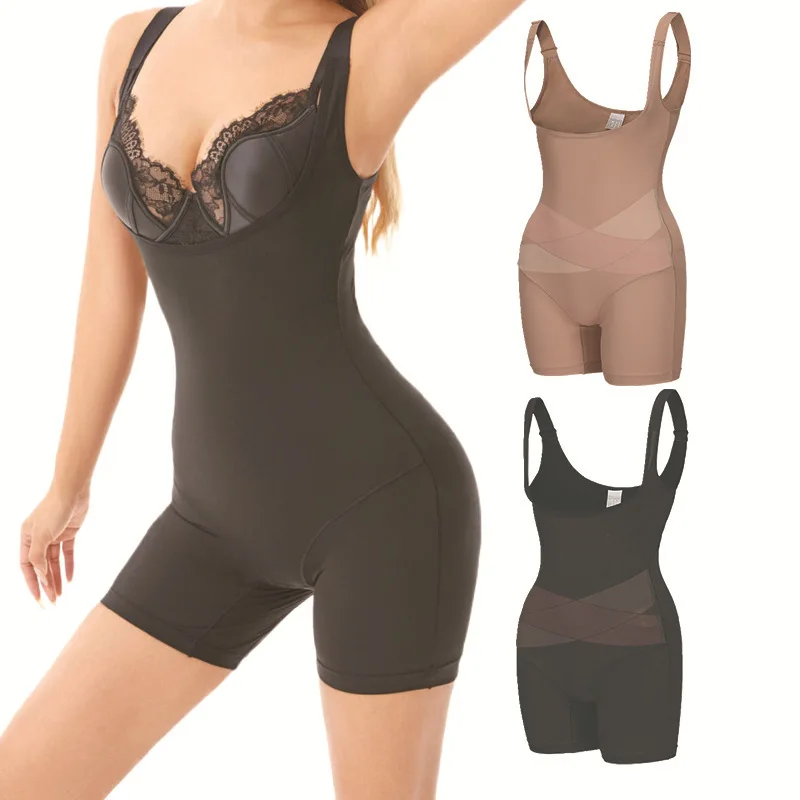 Women's Open Bust Shapewear Bodysuit Corset Tummy Control Body Shaper Seamless Sculpting Snatched Waist Body Suit Underwear