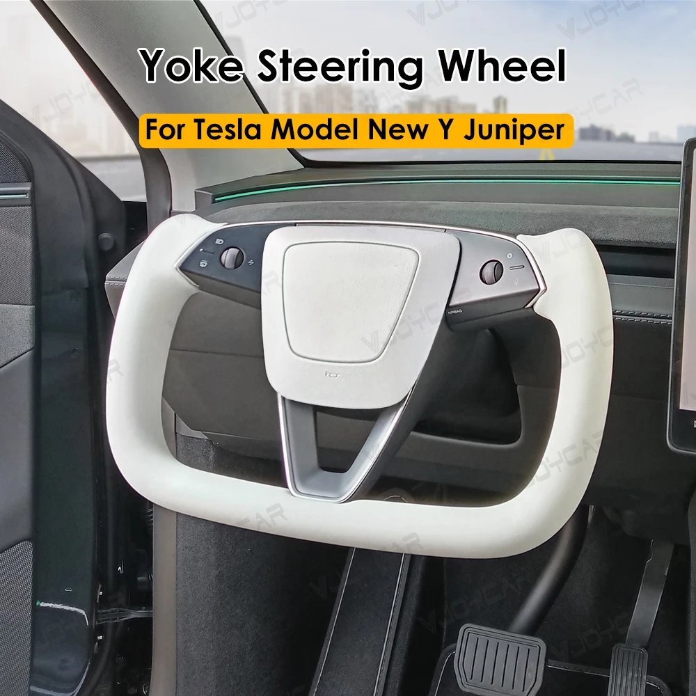 Modell YL Yoke-Lenkrad für Neues Model Y Juniper Beheizbares Yoke-Lenkrad für Tesla Personalisiertes Renn-Lederlenkrad Maßgefertigter Zubehörteil – Detail 10