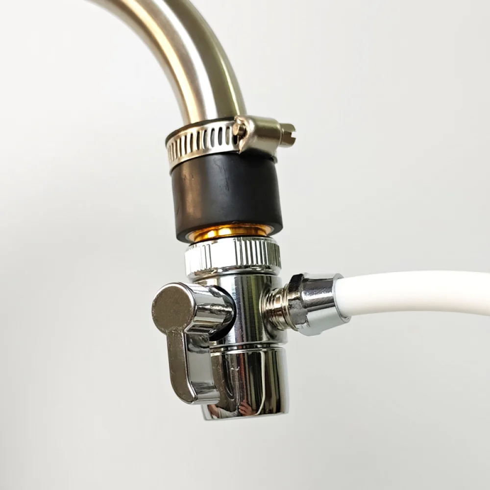 Kitchen Faucet Water Purifier Diverter Switch Adapter Metal Connector For Two Three Way Pipe Hose Home Filtration System