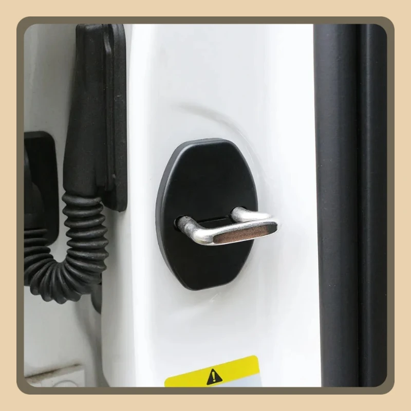 4Pcs Door Lock Cover Stopper Protection Sticker for VW Jetta Golf Polo Passat B5 B6 B7 CC for Skoda Octavia A7 Fabia Rapid Yeti