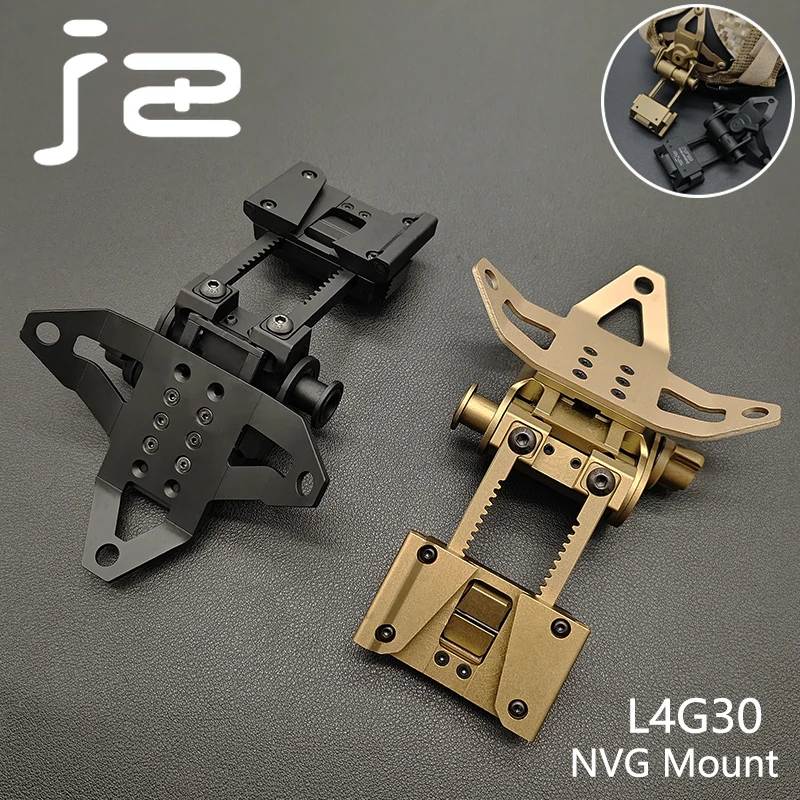 

Tactical New L4G30 Helmet Mount Holder Night Vision Bracket Cuttlefish Dried Helmet Install Accessories Compatible with PVS14