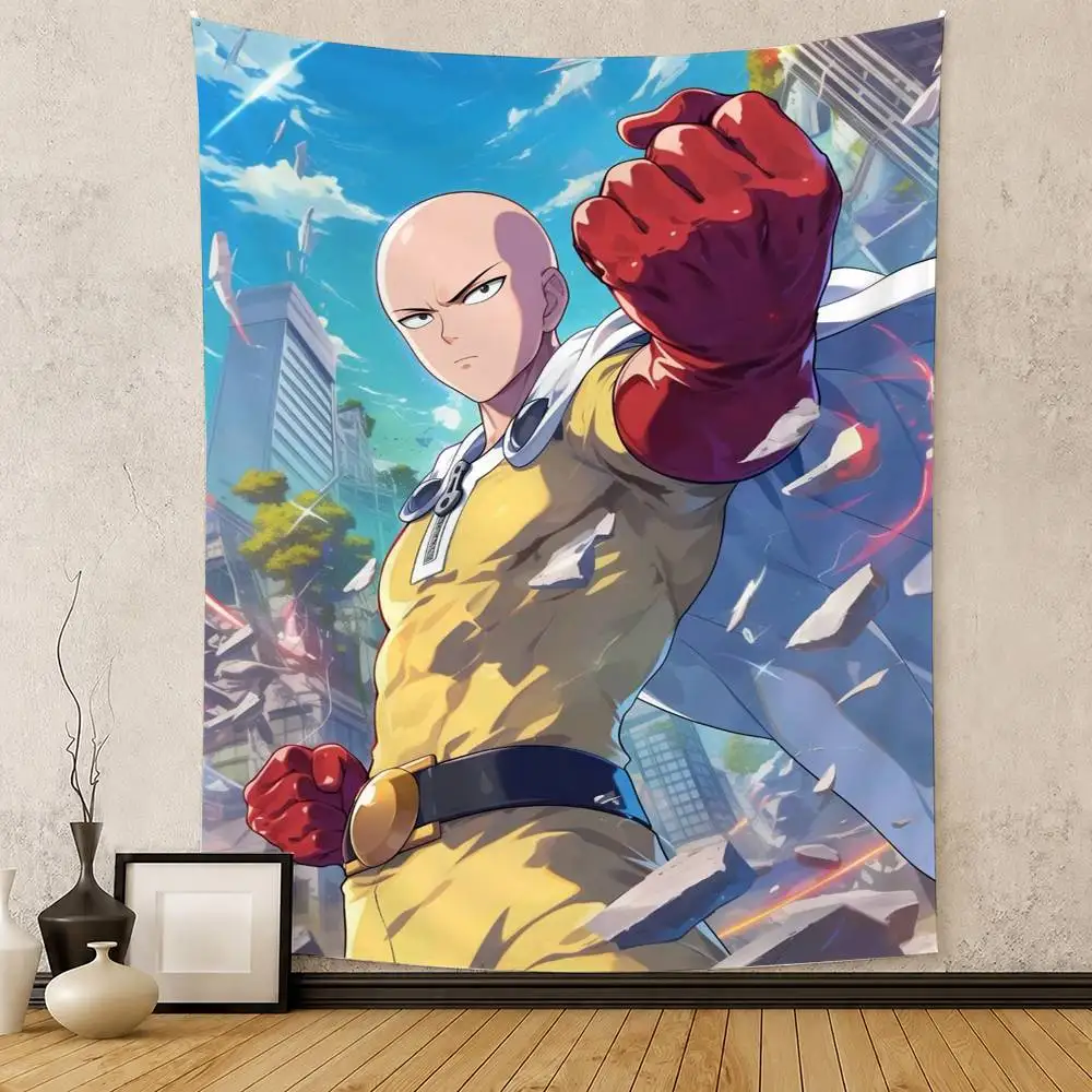 One P-Punch Man S-Saitam Flag Digital Printing Banner for Garage Wall Out Door Decoration