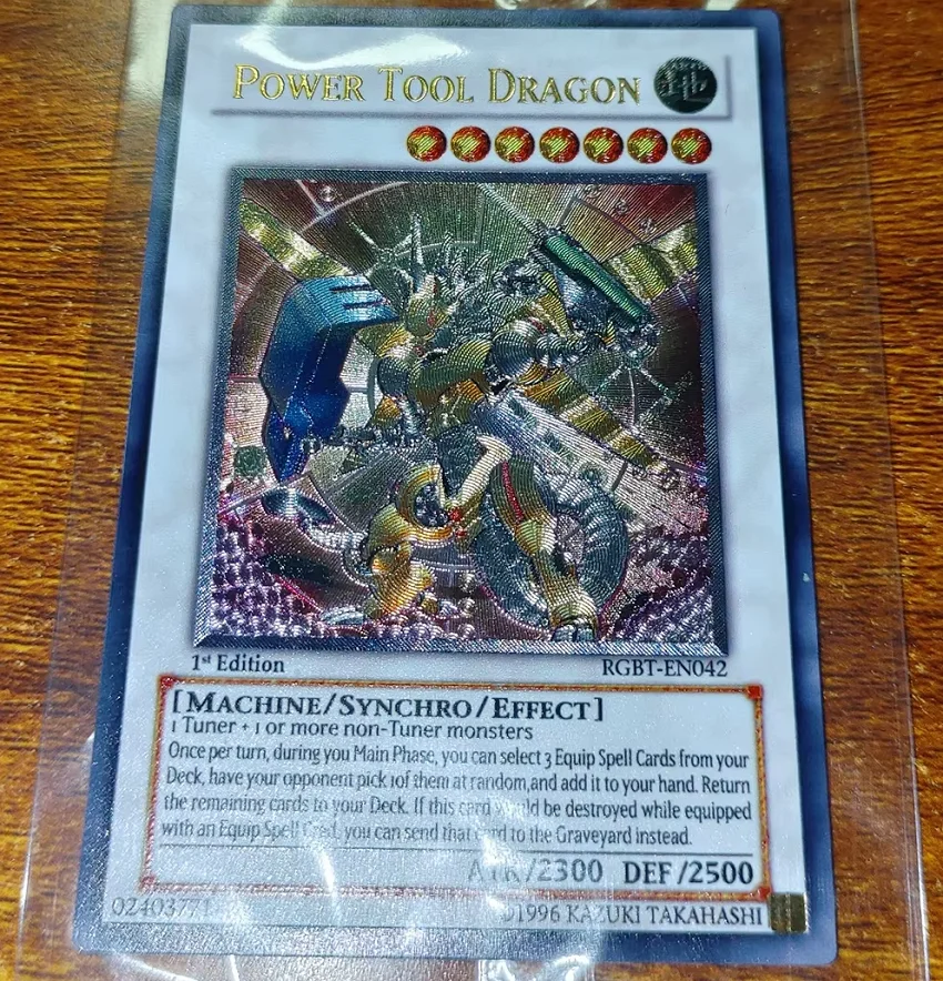 

Yu-Gi-Oh Power Tool Dragon TCG UTR RGBT-EN042 Homemade Card（Not Original）