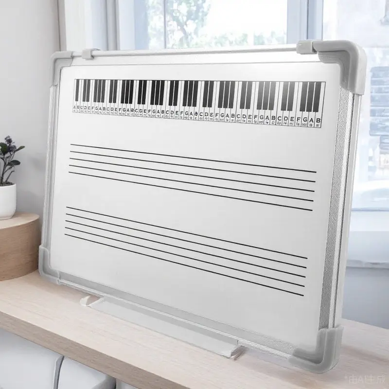 5線譜ホワイトボード-再利用可能な音楽用ドライイレースボード-教室用-教員用-ライティングボード-教育ツール-ホワイトボード