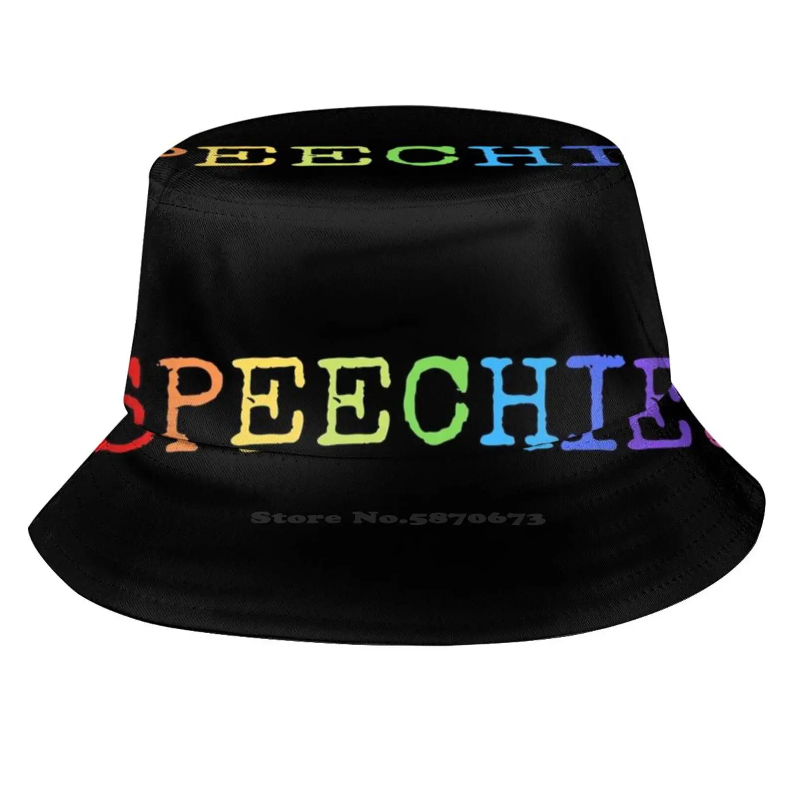 Speechie Rainbow Gift For Speech Therapists Bucket Hat Beach Tourism Hats Breathable Sun Cap Speech Pathologist Speech