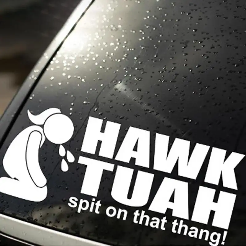 Hawk Tuah Spit On That Thang Decals Funny Viral Girl Meme Vinyl Stickers For Cars,Trucks,Box,Laptop Waterproof Car Stickers ﻿