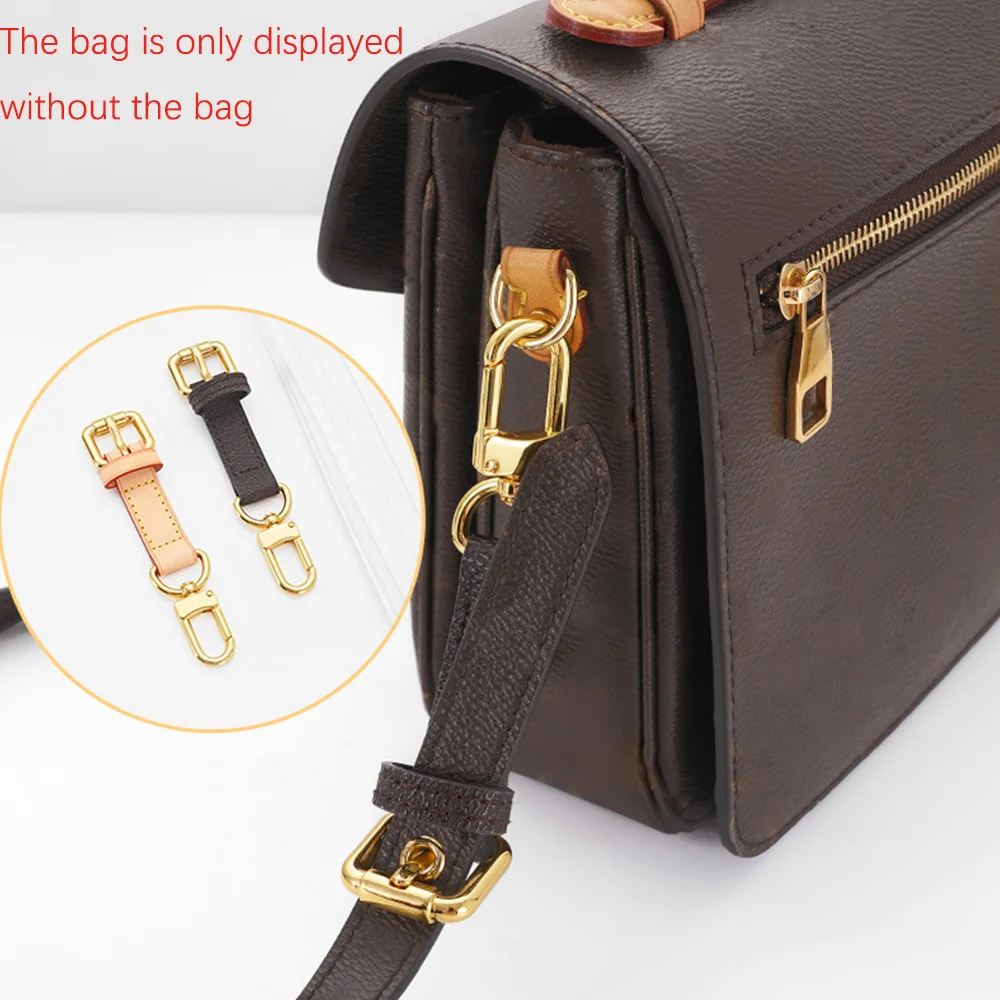 

For Old Flower Postman Bag With Adjustable Buckle Genuine Leather Modification Shoulder Strap Underarm Single Purchase Accessory