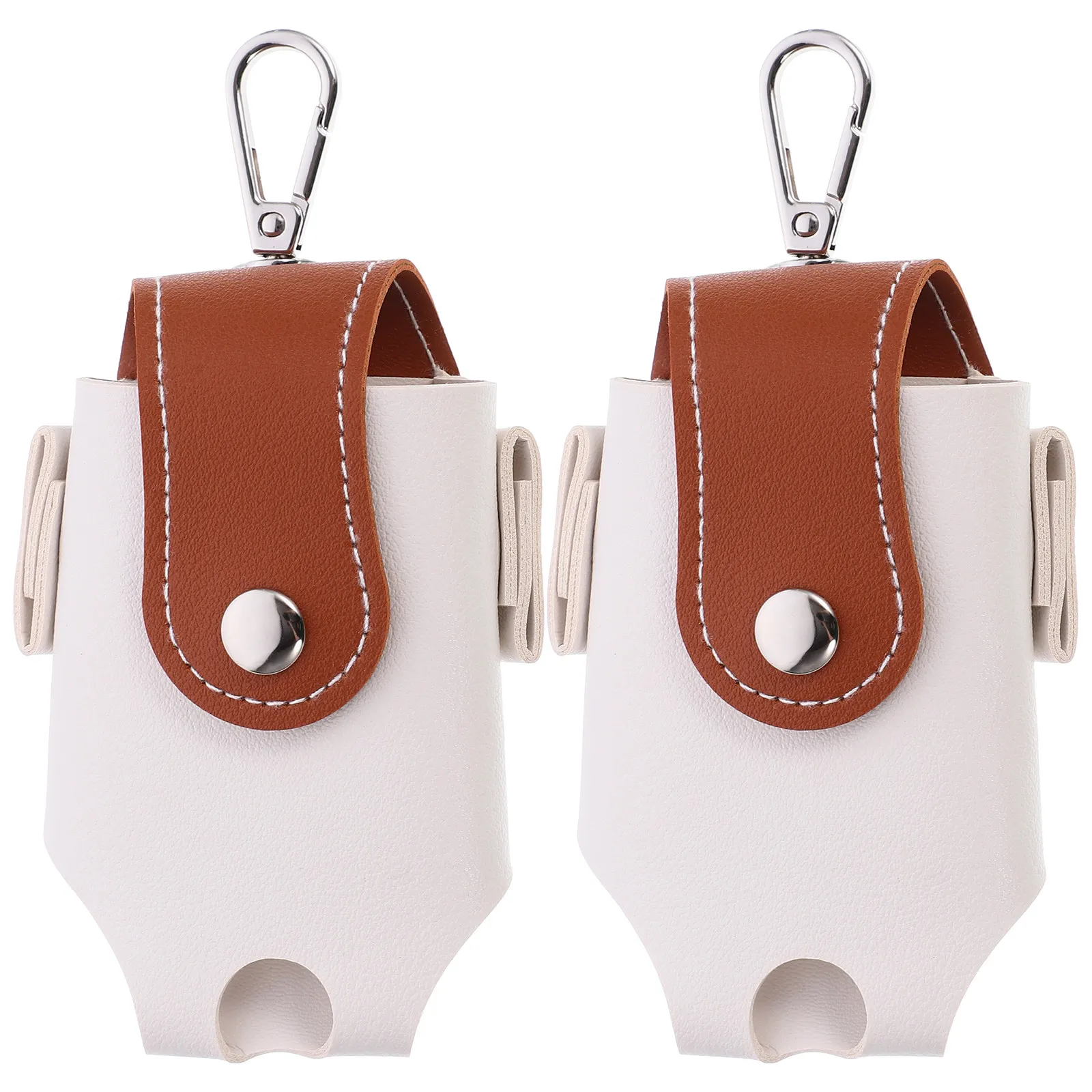 

2Pcs Golf Ball Bag Stable Outdoor Hanging Golfs Ball Pouch Easy Clean Portable Waist Holder Storage Golfs Tee Bag