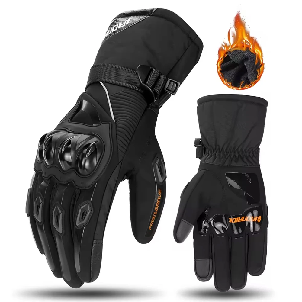 Winter Windproof Full Finger Motorcycle Gloves Men Women Anti Fall Touch Screen Off-road Motorbike Riding Gloves