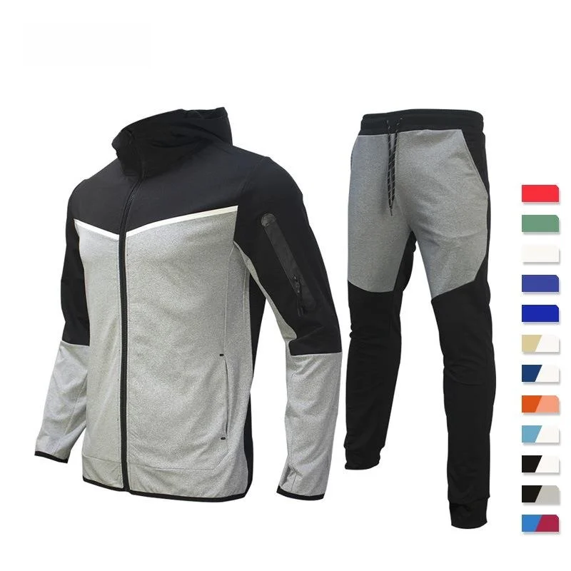 

Casual Sportswear Set for Men Premium Quality Two-Piece Autumn Outfit Long Sleeve Jacket And Pants Popular Cross-Border Sale