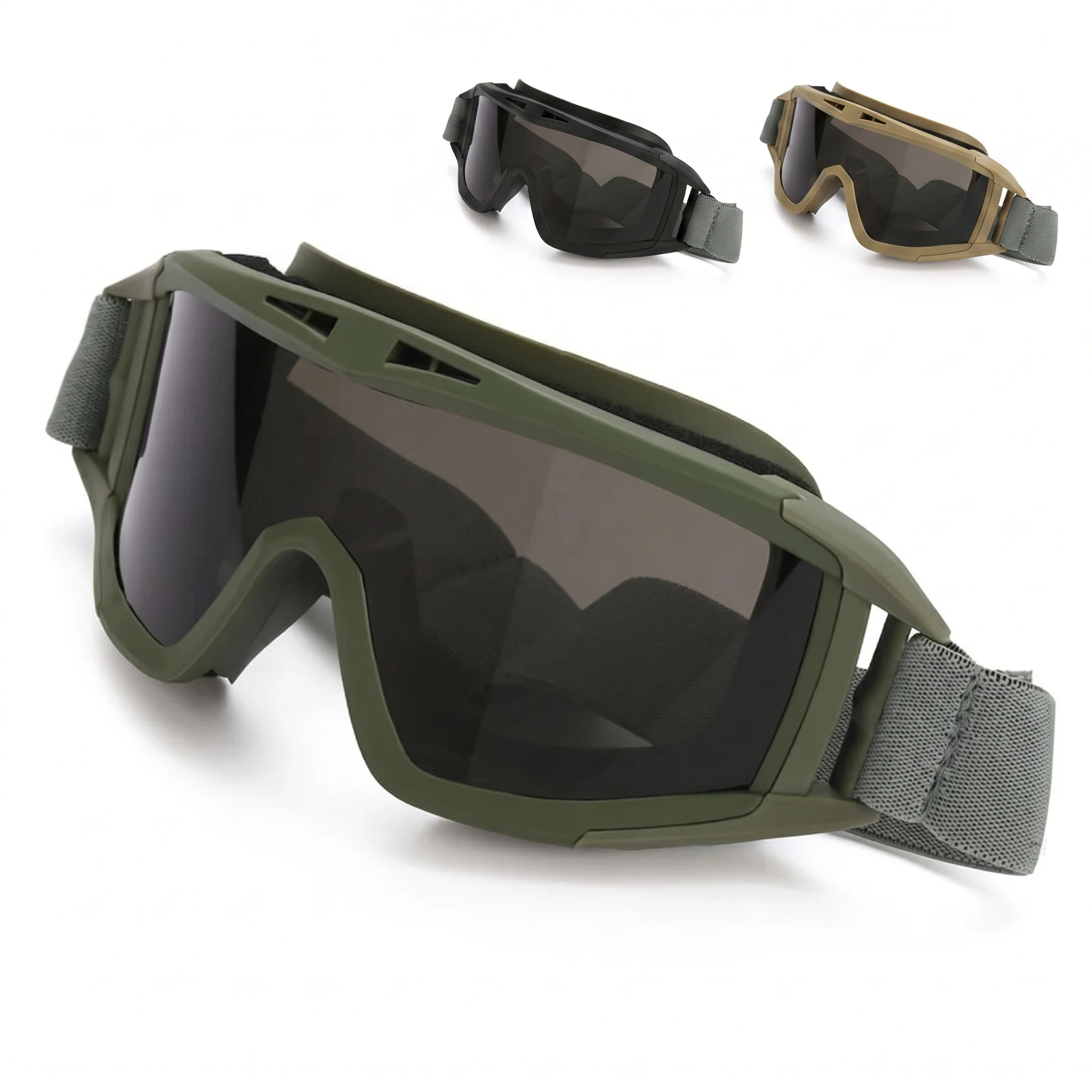 Gafas Tácticas Airsoft Lentes Intercambiables Viento Polvo Tiro - imagen 5